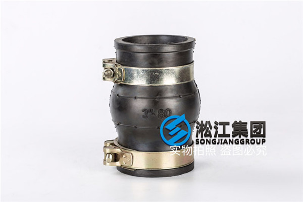 北京采购耐高温190摄氏度,耐磨卡箍式DN300管外径橡胶膨胀节